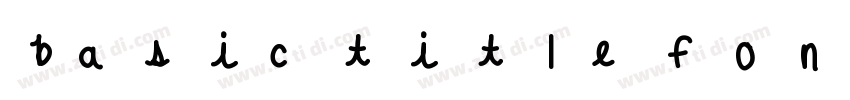 basic title font字体转换